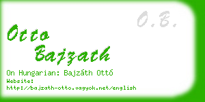 otto bajzath business card